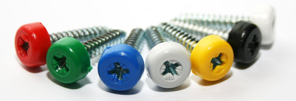 Poly Top Screws White (Pack 12) 1" Long - Ready Set SuppliedPoly Top Screws White (Pack 12) 1" Long58775