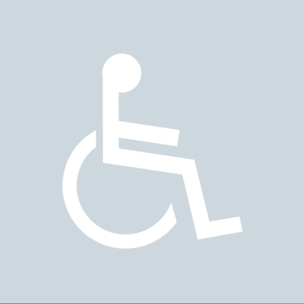 Preformed Thermoplastic Disabled Bay Symbol - Ready Set SuppliedPreformed Thermoplastic Disabled Bay SymbolWhite