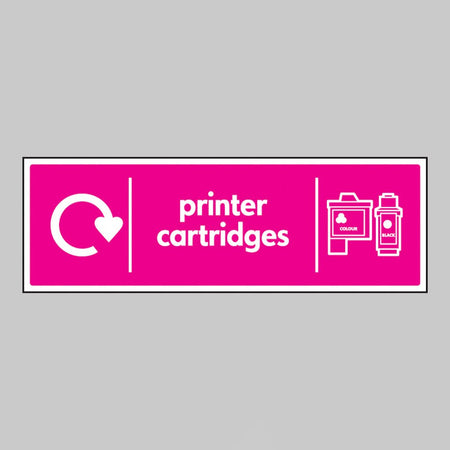 Printer Cartridges - Wrap Recycling Sign - Ready Set SuppliedPrinter Cartridges - Wrap Recycling SignRigid Plastic16664M
