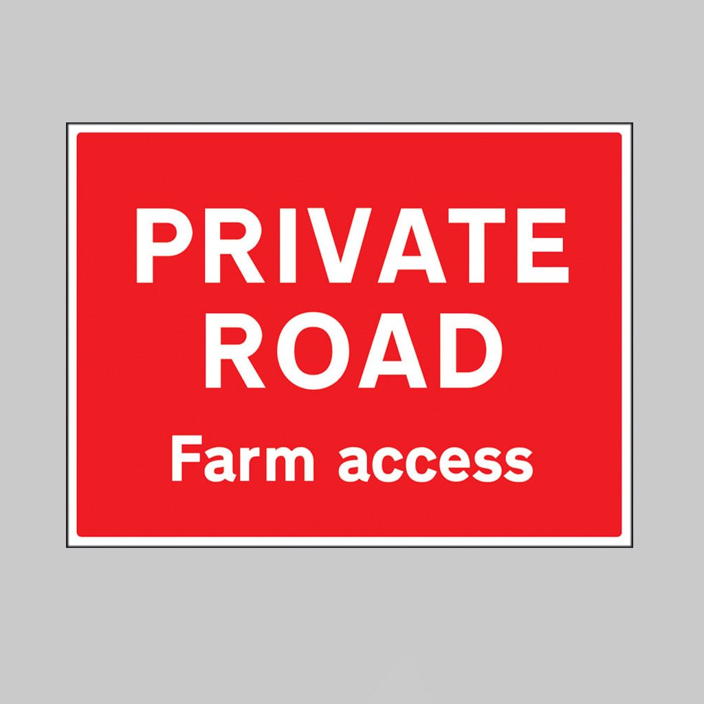 Private Road Farm Access Sign - Ready Set SuppliedPrivate Road Farm Access Sign15521Q