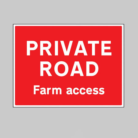 Private Road Farm Access Sign - Ready Set SuppliedPrivate Road Farm Access Sign15521Q