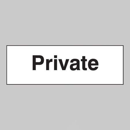 Private Sign - Ready Set SuppliedPrivate SignRigid Plastic17014G