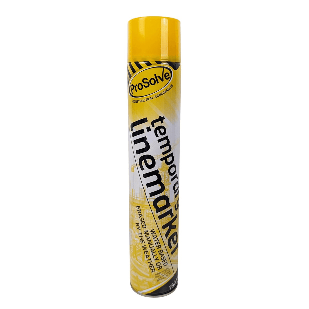 ProSolve Temporary Line Marking Paint (Water Based) 750ml - Ready Set SuppliedProSolve Temporary Line Marking Paint (Water Based) 750mlYellow100
