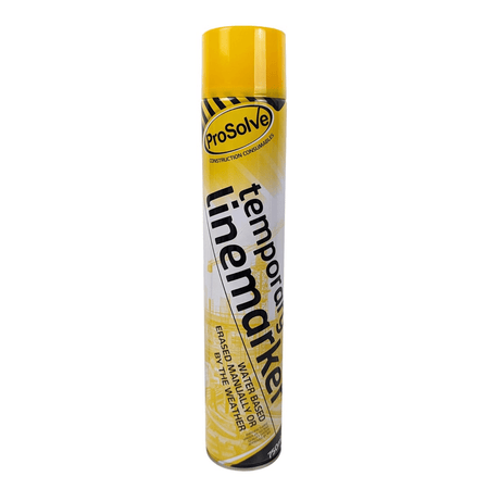 ProSolve Temporary Line Marking Paint (Water Based) 750ml - Ready Set SuppliedProSolve Temporary Line Marking Paint (Water Based) 750mlYellow100