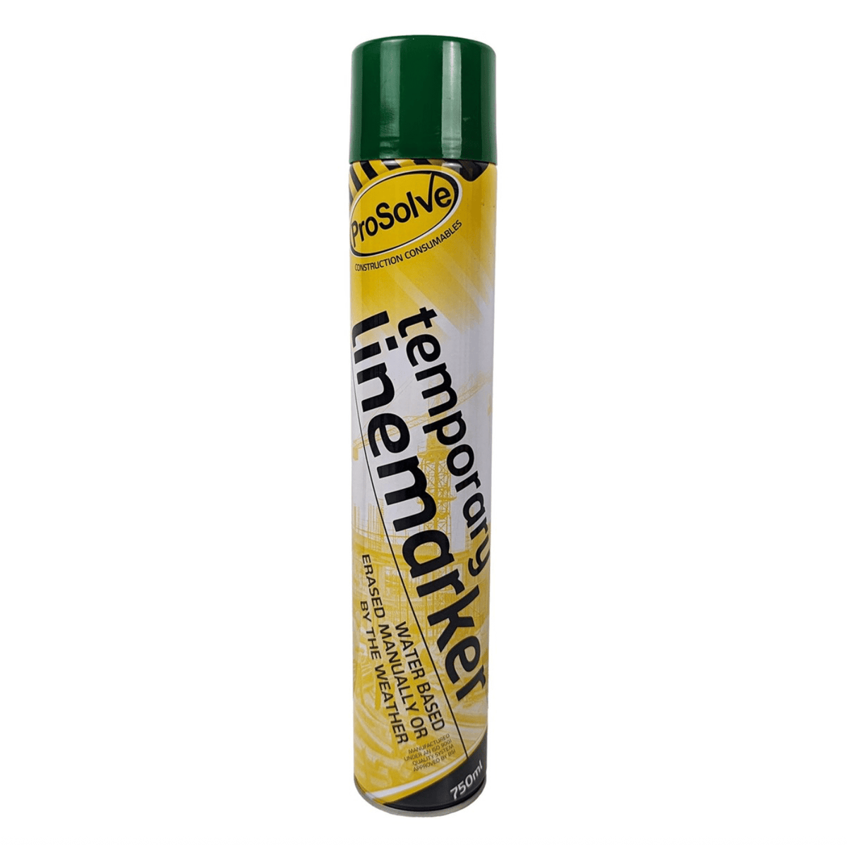 ProSolve Temporary Line Marking Paint (Water Based) 750ml - Ready Set SuppliedProSolve Temporary Line Marking Paint (Water Based) 750mlGreen108