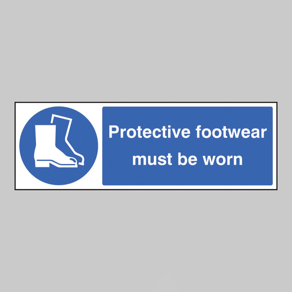 Protective Footwear Must Be Worn Sign - Ready Set SuppliedProtective Footwear Must Be Worn SignRigid Plastic15201G