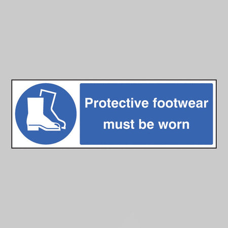 Protective Footwear Must Be Worn Sign - Ready Set SuppliedProtective Footwear Must Be Worn SignRigid Plastic15201G