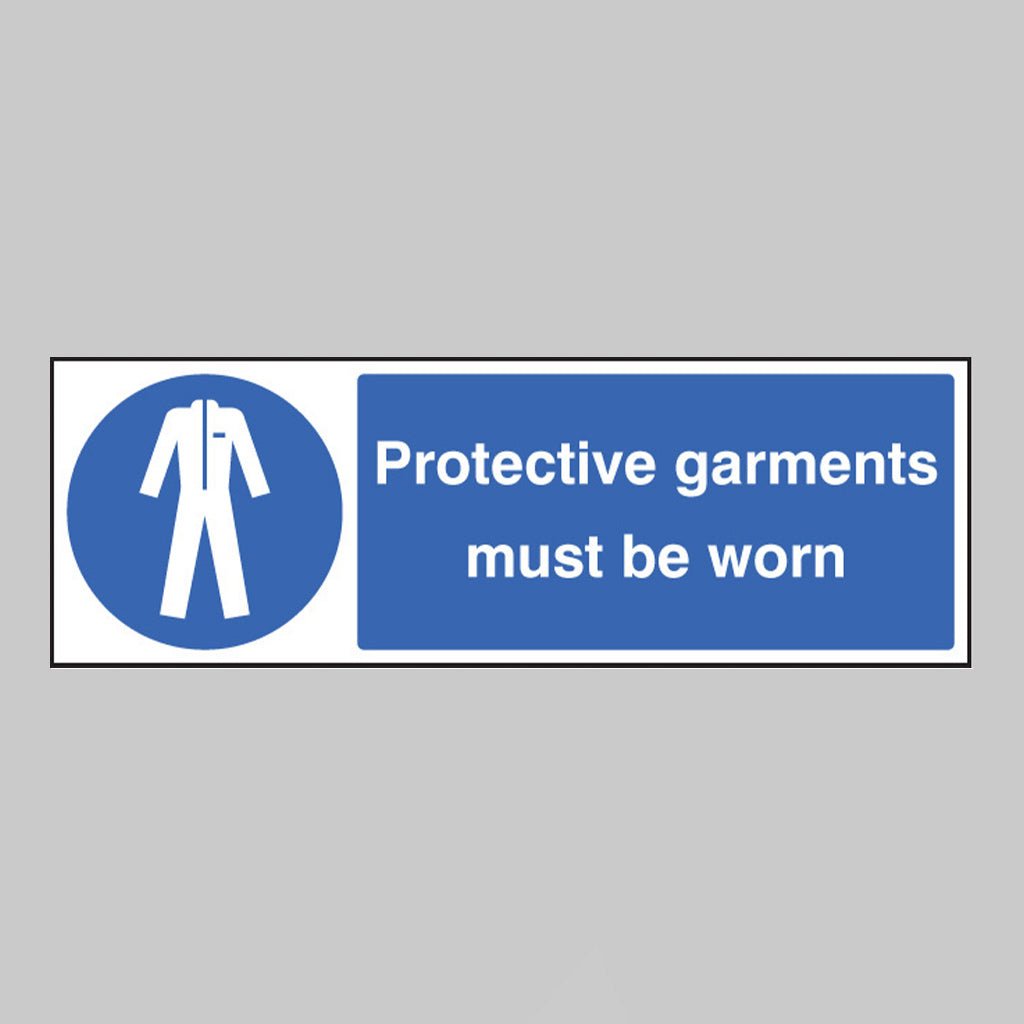 Protective Garments Must Be Worn Sign - Ready Set SuppliedProtective Garments Must Be Worn SignRigid Plastic15212G