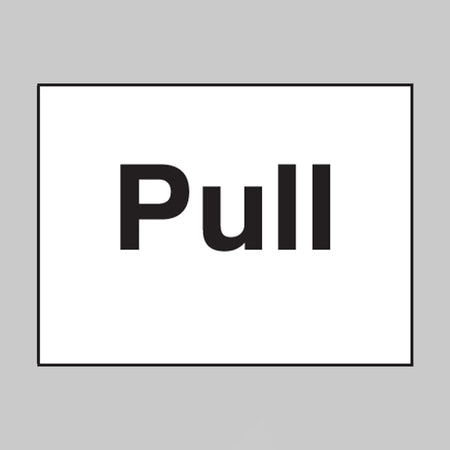 Pull Sign - Ready Set SuppliedPull SignRigid Plastic17029A