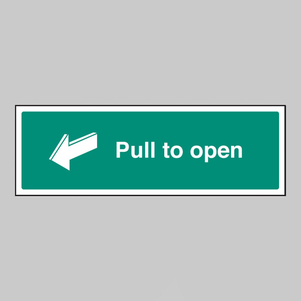 Pull To Open Sign - Ready Set SuppliedPull To Open SignRigid Plastic12048G