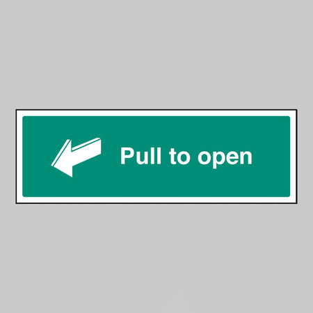 Pull To Open Sign - Ready Set SuppliedPull To Open SignRigid Plastic12048G