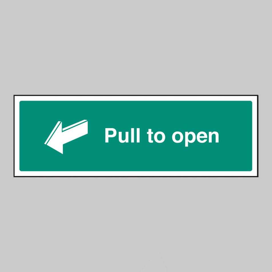 Pull To Open Sign - Ready Set SuppliedPull To Open SignRigid Plastic12048G