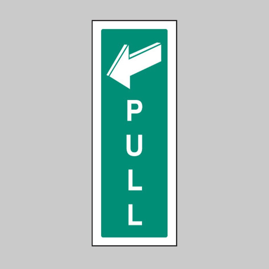 Pull With Arrow Left Sign - Ready Set SuppliedPull With Arrow Left SignRigid Plastic12071S