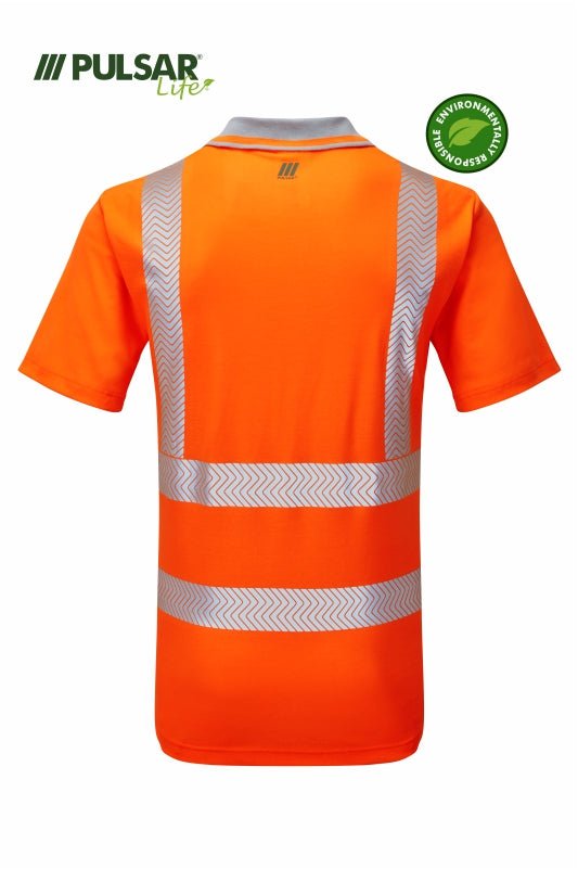 Pulsar Life Men's HV Orange Polo Shirt - Ready Set SuppliedPulsar Life Men's HV Orange Polo ShirtMRSS-PUL-0037