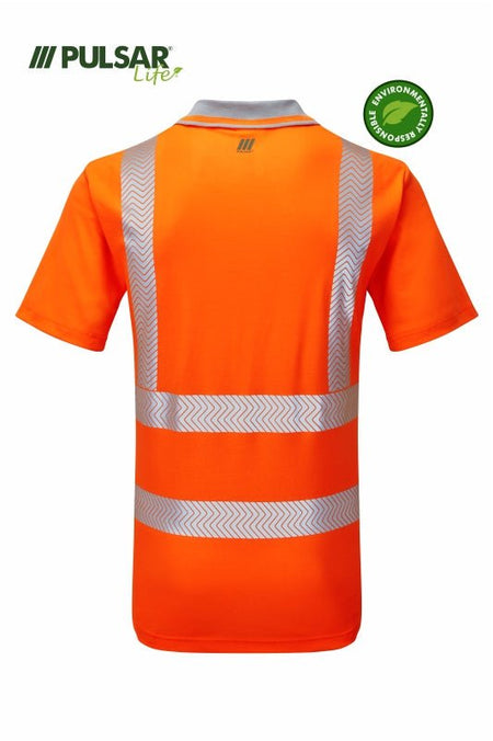 Pulsar Life Men's HV Orange Polo Shirt - Ready Set SuppliedPulsar Life Men's HV Orange Polo ShirtMRSS-PUL-0037