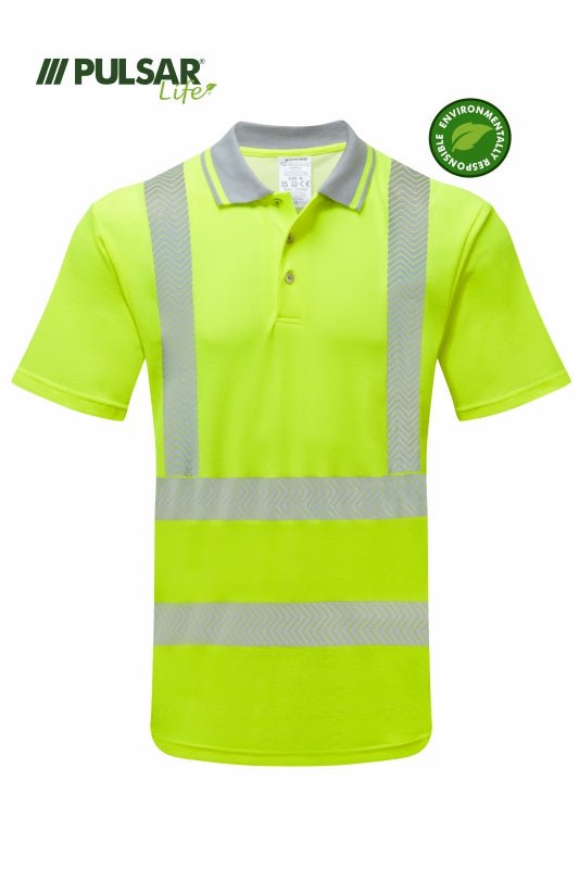 Pulsar Life Men's HV Yellow Polo Shirt - Ready Set SuppliedPulsar Life Men's HV Yellow Polo ShirtSRSS-PUL-0036