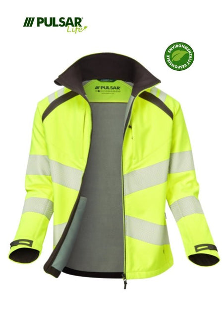 PULSAR® LIFE Men's HV Yellow Softshell Jacket - Ready Set SuppliedPULSAR® LIFE Men's HV Yellow Softshell JacketSmallLFE915 - YEL