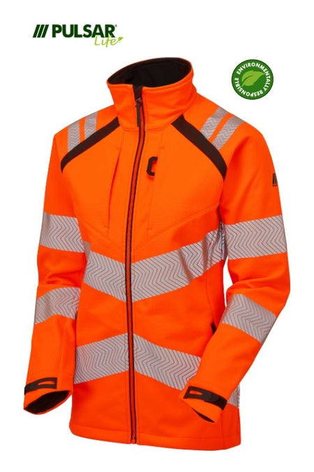 Pulsar Life Women's HV Orange Softshell Jacket - Ready Set SuppliedPulsar Life Women's HV Orange Softshell Jacket8RSS-PUL-0063