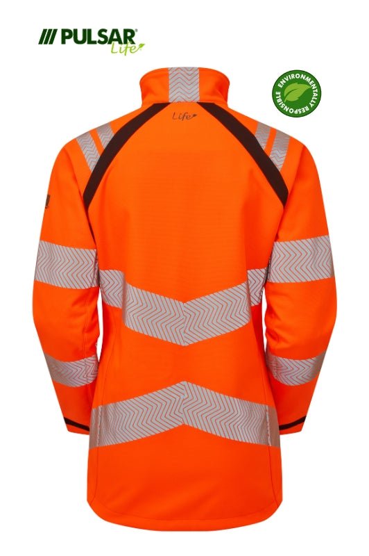 Pulsar Life Women's HV Orange Softshell Jacket - Ready Set SuppliedPulsar Life Women's HV Orange Softshell Jacket8RSS-PUL-0063
