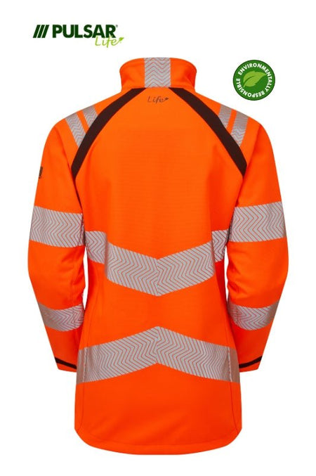 Pulsar Life Women's HV Orange Softshell Jacket - Ready Set SuppliedPulsar Life Women's HV Orange Softshell Jacket8RSS-PUL-0063