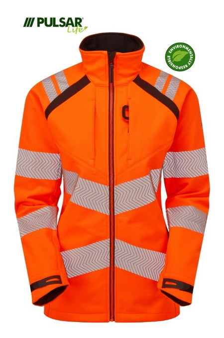 Pulsar Life Women's HV Orange Softshell Jacket - Ready Set SuppliedPulsar Life Women's HV Orange Softshell Jacket8RSS-PUL-0063