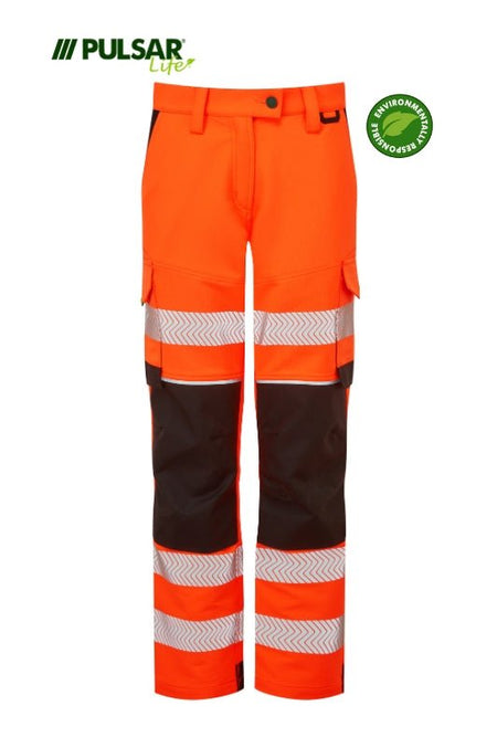 Pulsar Life Women's HV Orange Stretch Combat Trouser - Ready Set SuppliedPulsar Life Women's HV Orange Stretch Combat TrouserShort LegRSS-PUL-0067