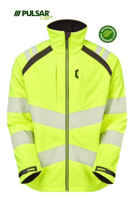 Pulsar Life Women's HV Yellow Softshell Jacket - Ready Set SuppliedPulsar Life Women's HV Yellow Softshell Jacket8RSS-PUL-0062