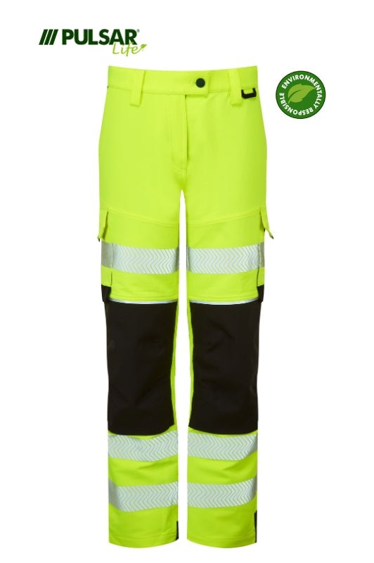 Pulsar Life Women's HV Yellow Stretch Combat Trouser - Ready Set SuppliedPulsar Life Women's HV Yellow Stretch Combat TrouserShort LegRSS-PUL-0066