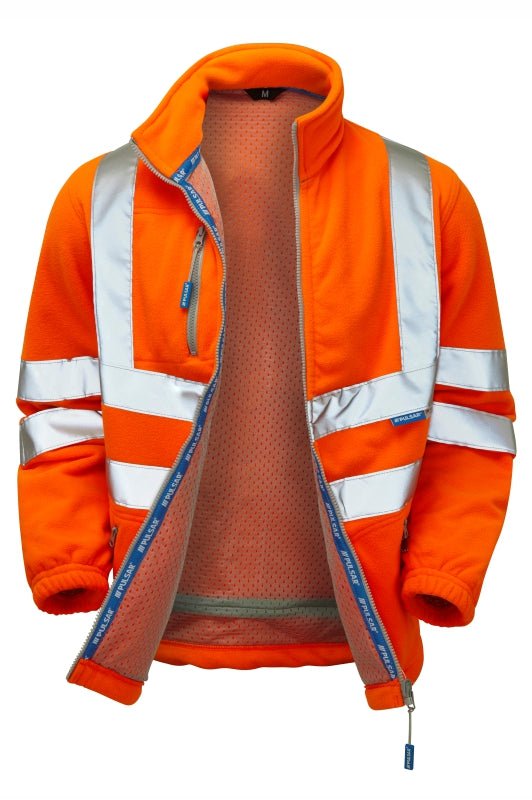 PULSAR® PROTECT HV Orange Interactive Fleece Jacket - Ready Set SuppliedPULSAR® PROTECT HV Orange Interactive Fleece JacketXSPR508 - ORG