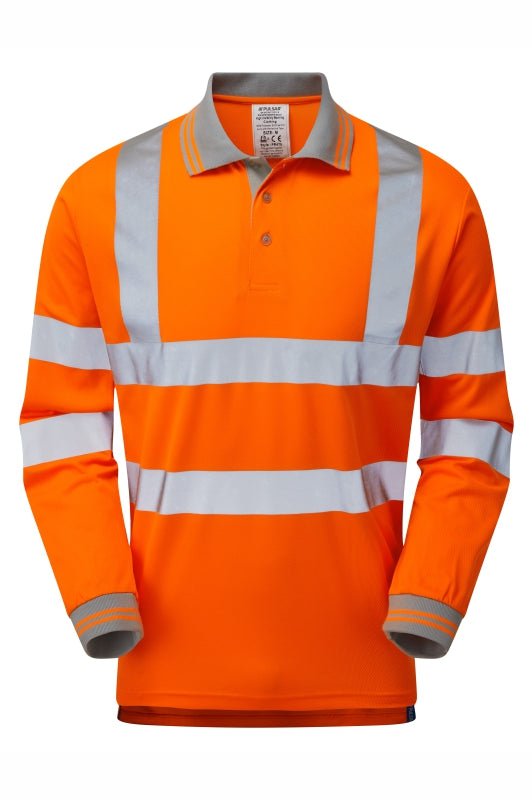Pulsar Protect HV Orange LS Polo Shirt - Ready Set SuppliedPulsar Protect HV Orange LS Polo ShirtXSRSS-PUL-0099