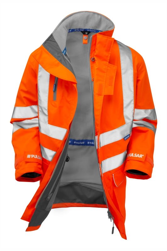 PULSAR® PROTECT HV Orange Mesh Lined Storm Coat - Ready Set SuppliedPULSAR® PROTECT HV Orange Mesh Lined Storm CoatSmallPR499 - ORG