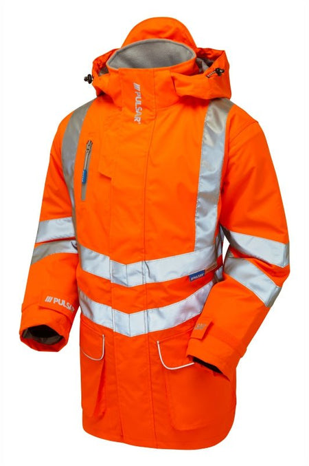 Pulsar Protect HV Orange Mesh Lined Storm Coat - Ready Set SuppliedPulsar Protect HV Orange Mesh Lined Storm CoatXSRSS-PUL-0104