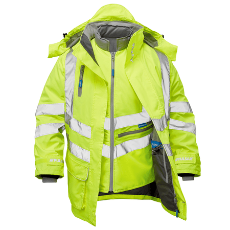 Pulsar Protect HV Yellow 7 - in - 1 Storm Coat - Ready Set SuppliedPulsar Protect HV Yellow 7 - in - 1 Storm CoatXSRSS-PUL-0080