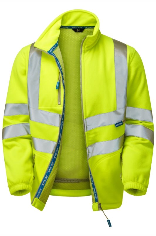 PULSAR® PROTECT HV Yellow Interactive Fleece Jacket - Ready Set SuppliedPULSAR® PROTECT HV Yellow Interactive Fleece JacketXSP507 - YEL