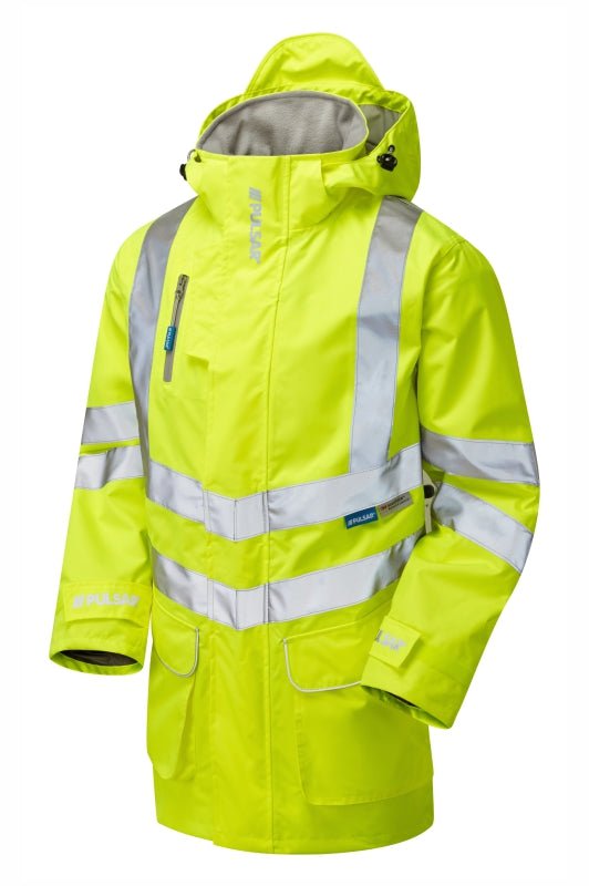 Pulsar Protect HV Yellow Mesh Lined Storm Coat - Ready Set SuppliedPulsar Protect HV Yellow Mesh Lined Storm CoatXLRSS-PUL-0076