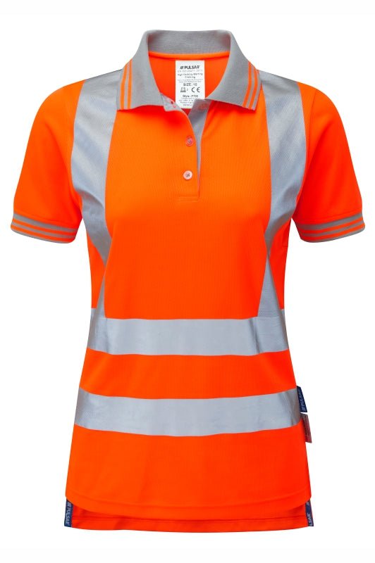 Pulsar Protect Women's HV Orange Polo Shirt - Ready Set SuppliedPulsar Protect Women's HV Orange Polo Shirt10RSS-PUL-0114