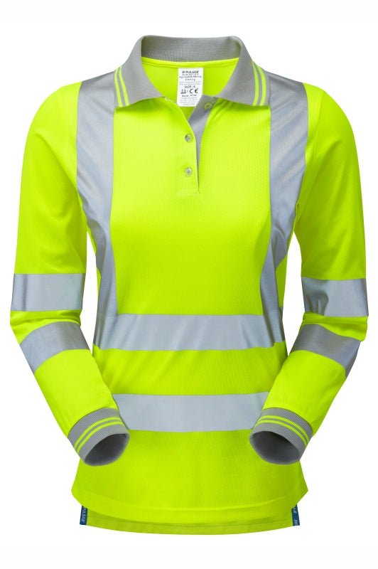 Pulsar Protect Women's HV Yellow LS Polo Shirt - Ready Set SuppliedPulsar Protect Women's HV Yellow LS Polo Shirt8RSS-PUL-0090