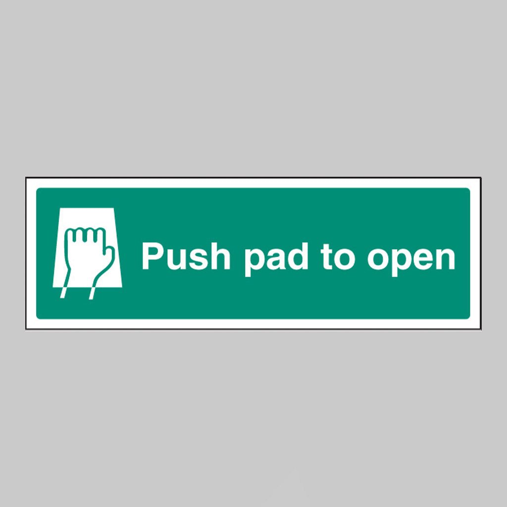 Push Pad to Open Sign - Design 2051 - Ready Set SuppliedPush Pad to Open Sign - Design 2051Rigid Plastic12051G