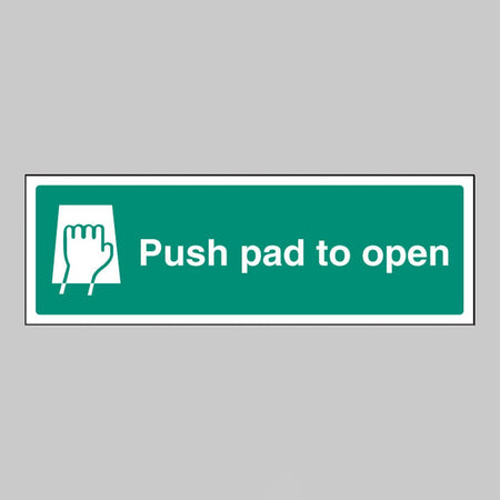 Push Pad to Open Sign - Design 2051 - Ready Set SuppliedPush Pad to Open Sign - Design 2051Rigid Plastic12051G