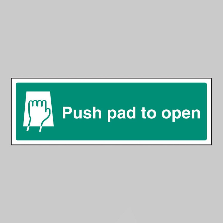 Push Pad to Open Sign - Design 2051 - Ready Set SuppliedPush Pad to Open Sign - Design 2051Rigid Plastic12051G