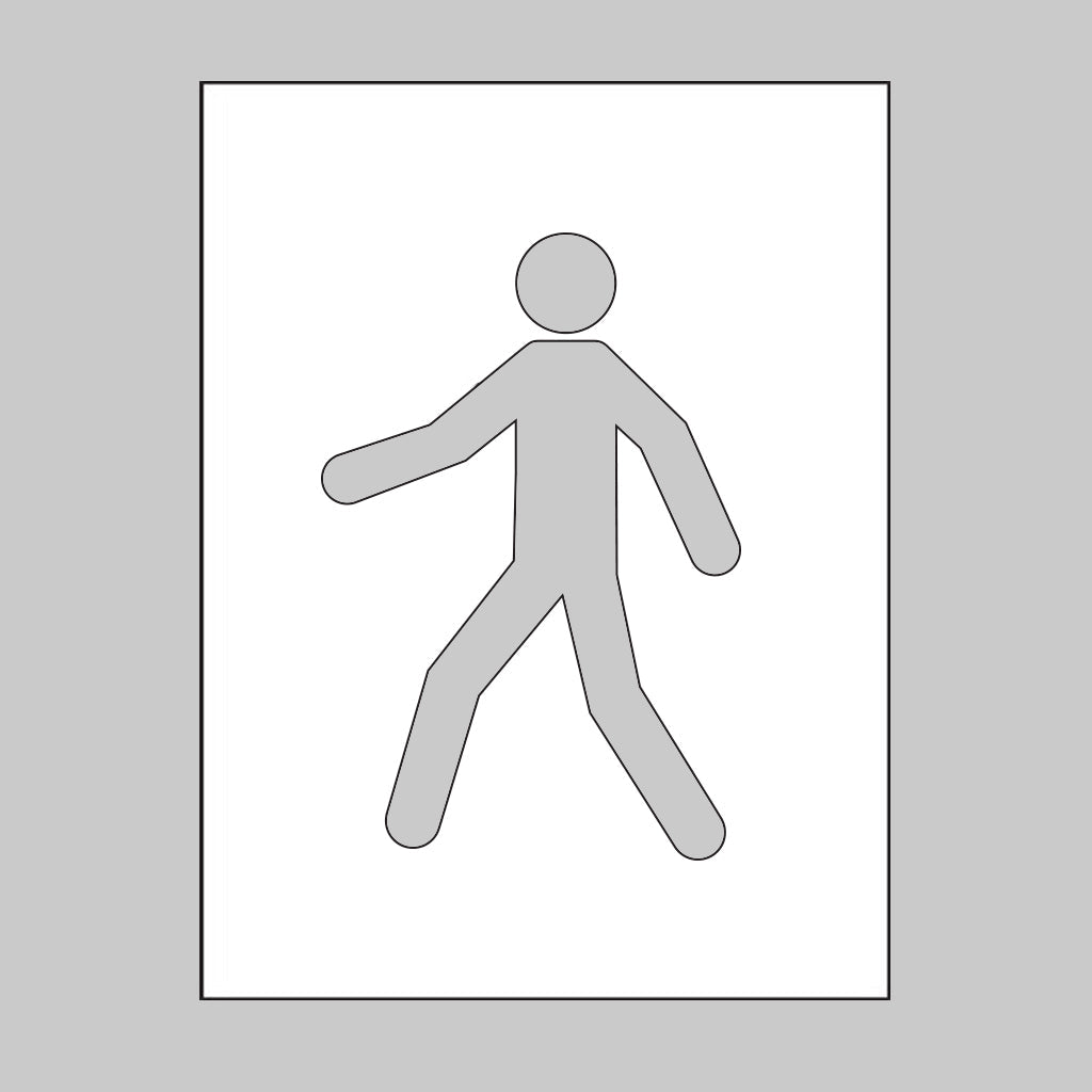 PVC Stencil 300 x 400mm Pedestrian Symbol - Ready Set SuppliedPVC Stencil 300 x 400mm Pedestrian Symbol59648