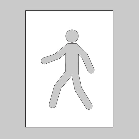 PVC Stencil 300 x 400mm Pedestrian Symbol - Ready Set SuppliedPVC Stencil 300 x 400mm Pedestrian Symbol59648