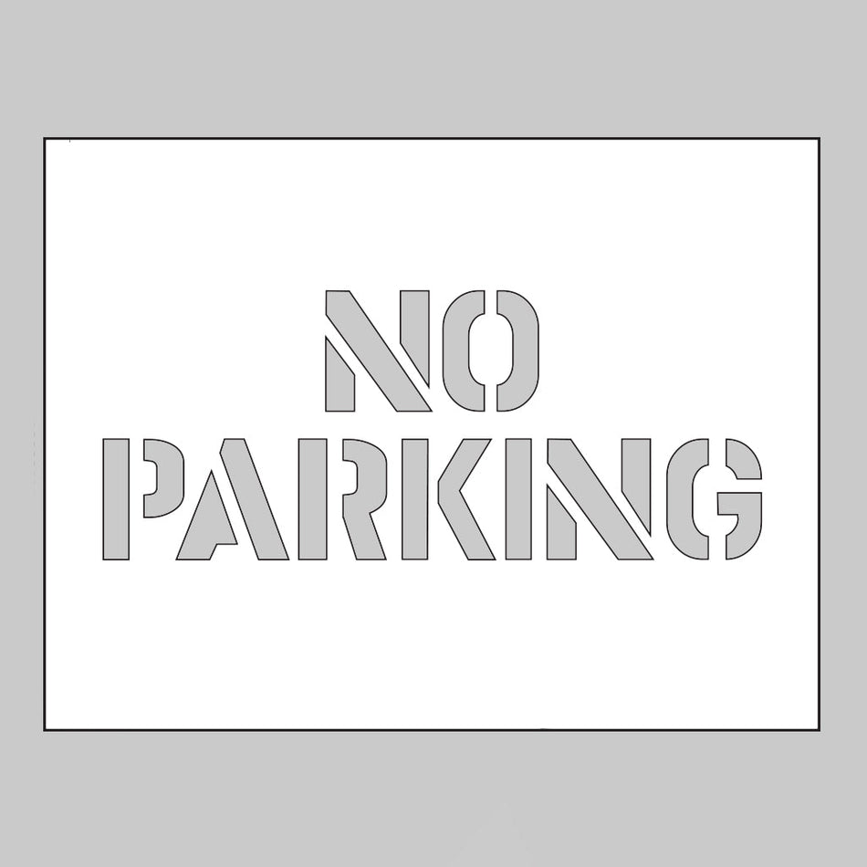 PVC Stencil 600 x 400mm No Parking - Ready Set SuppliedPVC Stencil 600 x 400mm No Parking59662