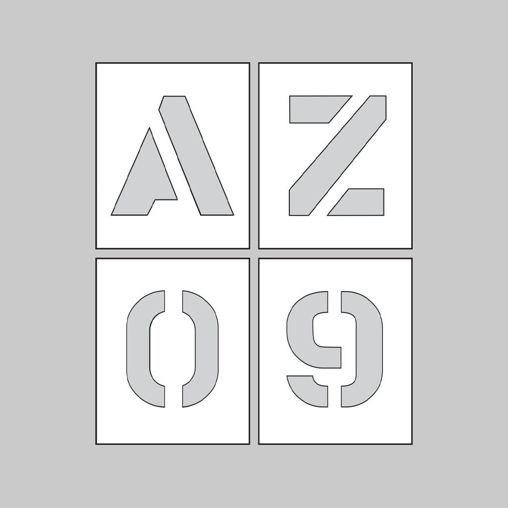 PVC Stencil A-Z & 0-9 25mm - Ready Set SuppliedPVC Stencil A-Z & 0-9 25mm59644