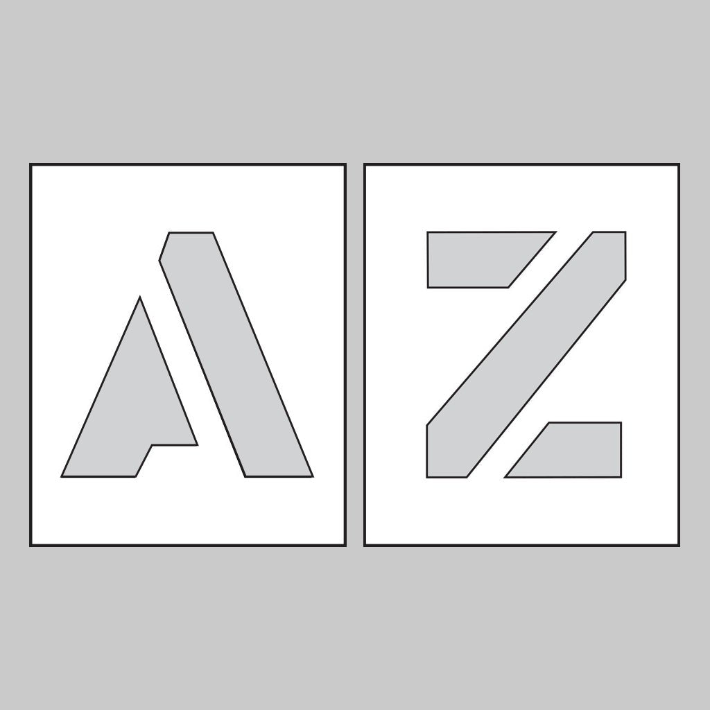 PVC Stencil Letters A-Z 150mm - Ready Set SuppliedPVC Stencil Letters A-Z 150mm59641