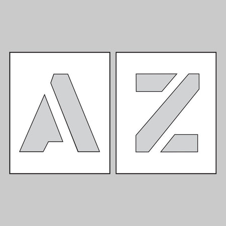 PVC Stencil Letters A-Z 150mm - Ready Set SuppliedPVC Stencil Letters A-Z 150mm59641