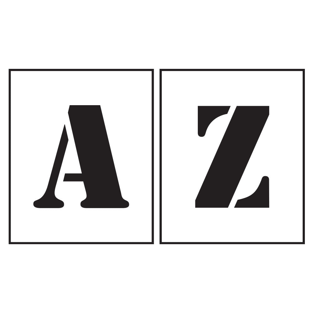 PVC Stencil Letters A-Z 300mm - Ready Set SuppliedPVC Stencil Letters A-Z 300mm59643