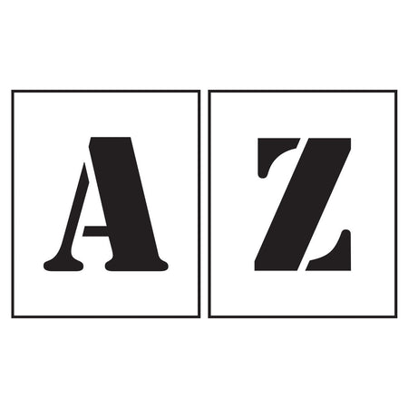 PVC Stencil Letters A-Z 300mm - Ready Set SuppliedPVC Stencil Letters A-Z 300mm59643