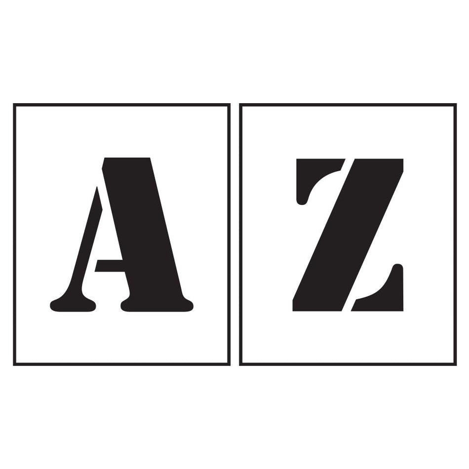 PVC Stencil Letters A-Z 300mm - Ready Set SuppliedPVC Stencil Letters A-Z 300mm59643