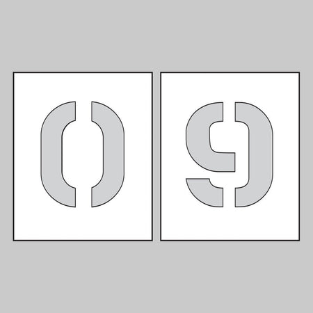 PVC Stencil Numbers 0-9 150mm - Ready Set SuppliedPVC Stencil Numbers 0-9 150mm59640